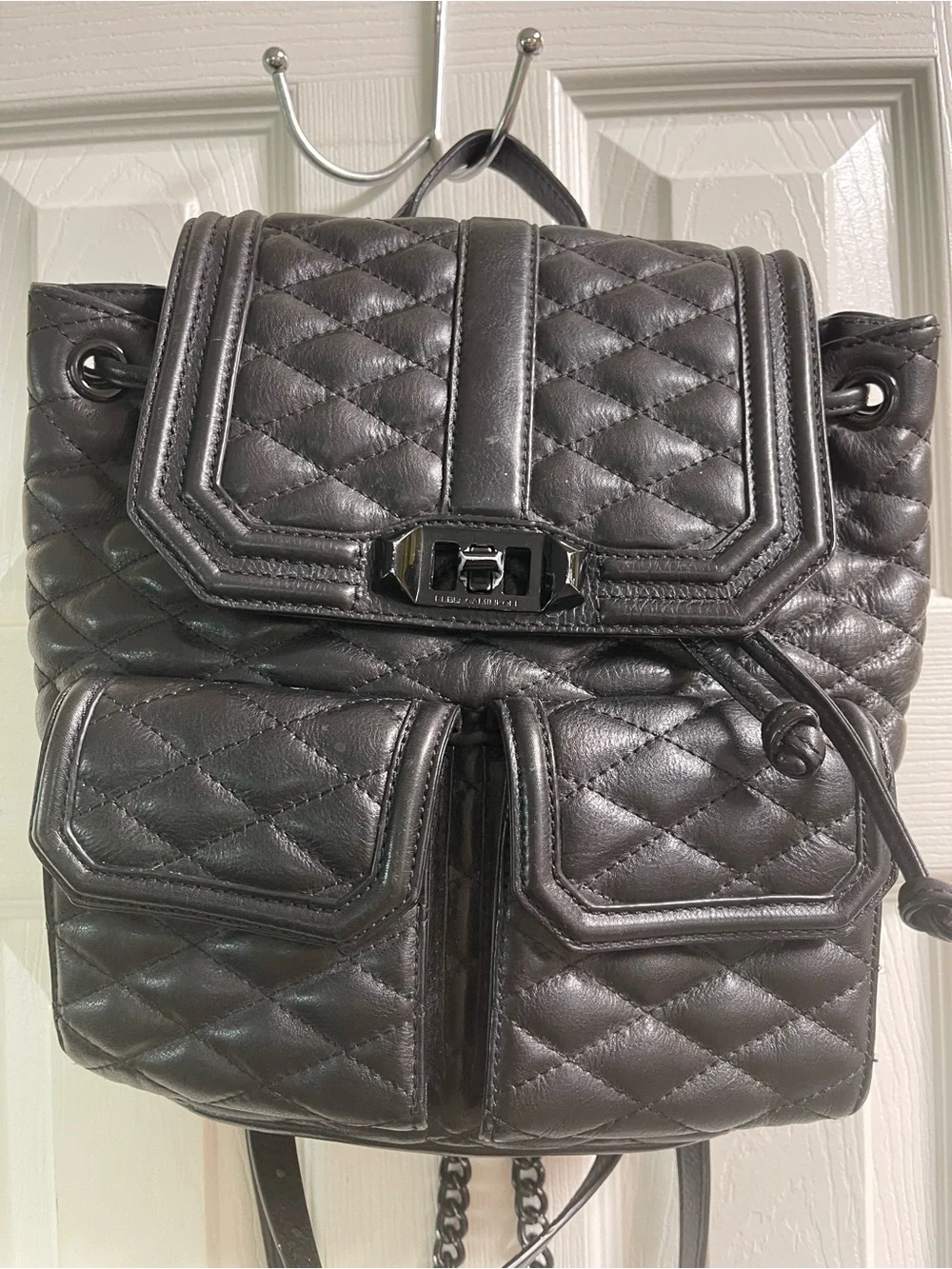Rebecca Minkoff Leather and Chains Backpack